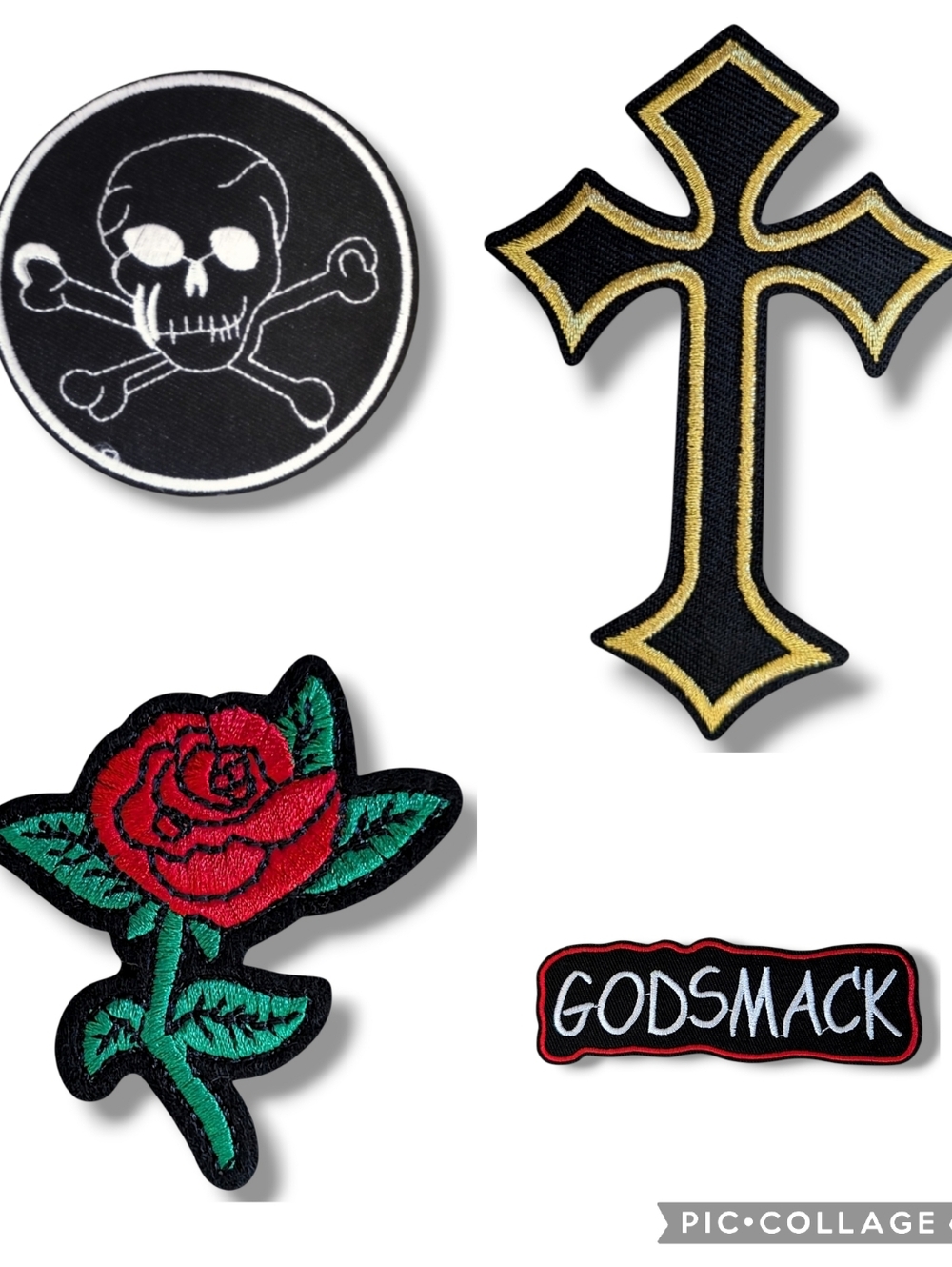 NWT Bundle Of 4 Iron On Patches Biker Jacket Vest